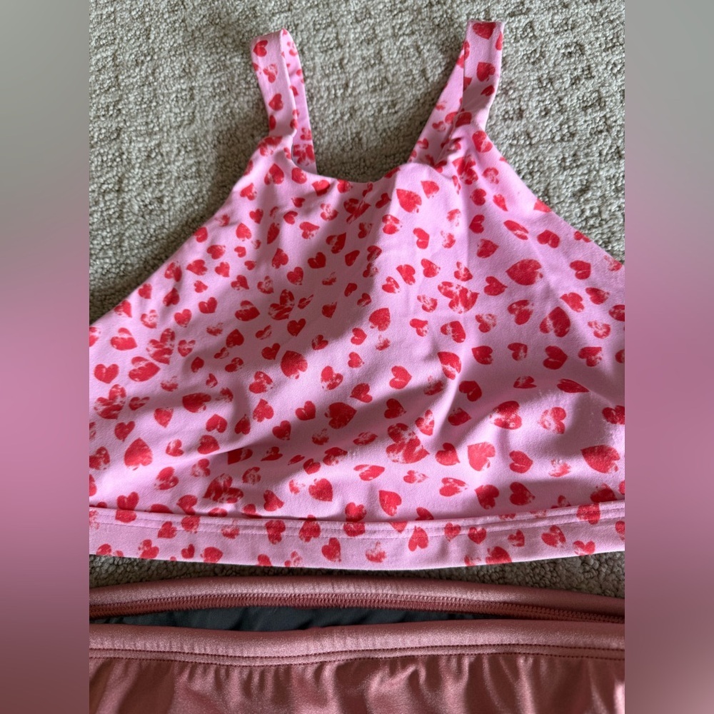 Jolyn Clothing Gray and Pink Bikini Andy bottoms Kaylee top. Medium. - Picture 3 of 8